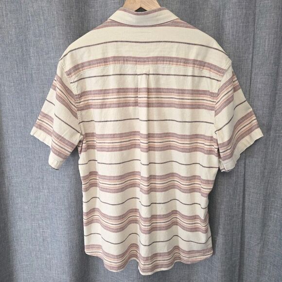 LL Bean Hemp Blend Backyard BBQ Shirt Neutral Tones SS Untucked Length Men’s L - Picture 3 of 12